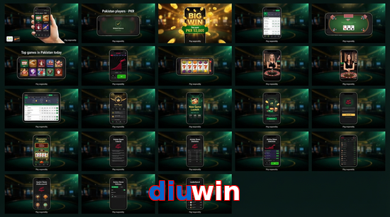 Main screen of Diuwin bet page for PK players