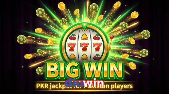 Big win animation on Diuwin slot game